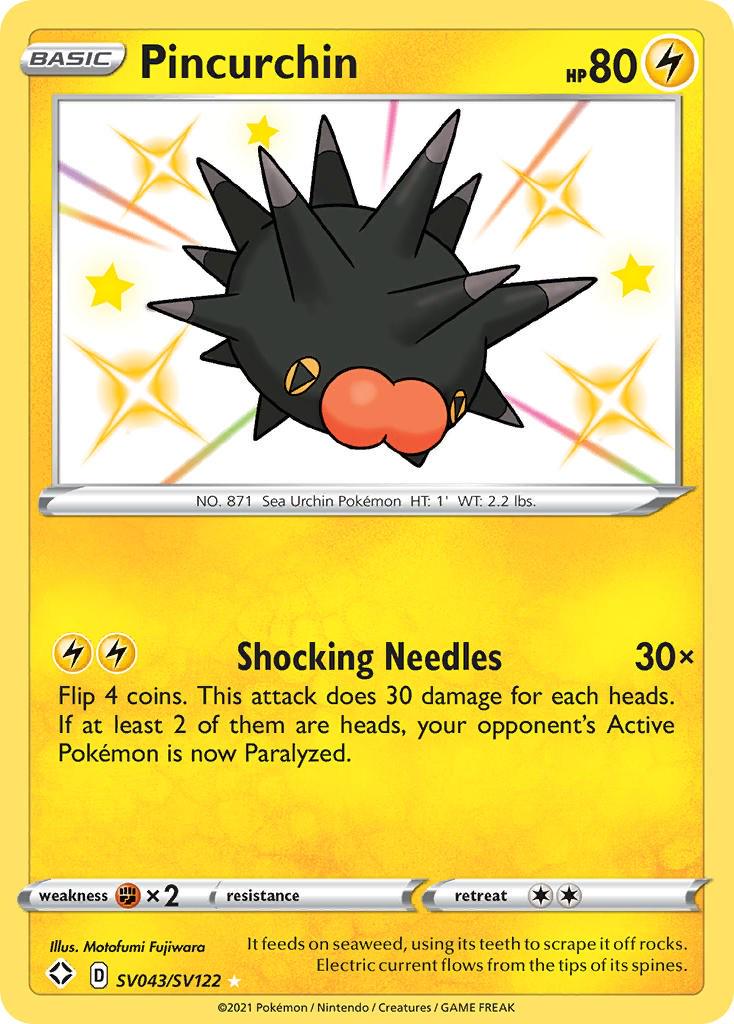 Shining Fates Pincurchin Pokémon card